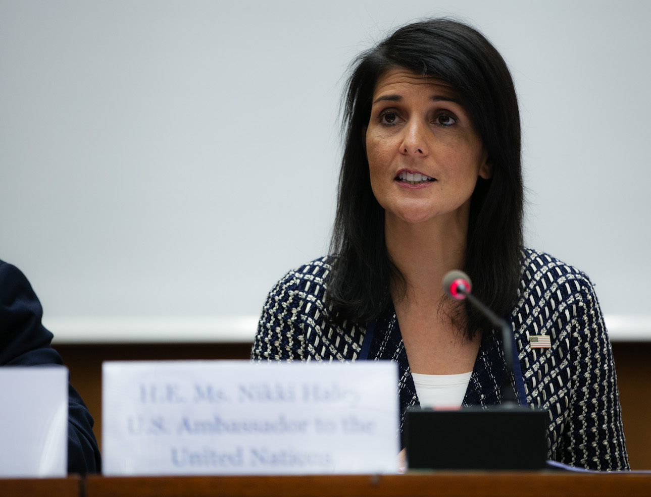 Ambassador Nikki Haley, U.S. Permanent Representative to the United Nations, participated in a Human Rights Council side event organized to focus the attention of the international community on the human rights crisis in Venezuela. Read the Ambassador's remarks: https://geneva.usmission.gov/2017/06/06/ambassador-nikki-haley-remarks-on-venezuela-at-human-rights-council-side-event/

U.S. Mission Photo/Eric Bridiers