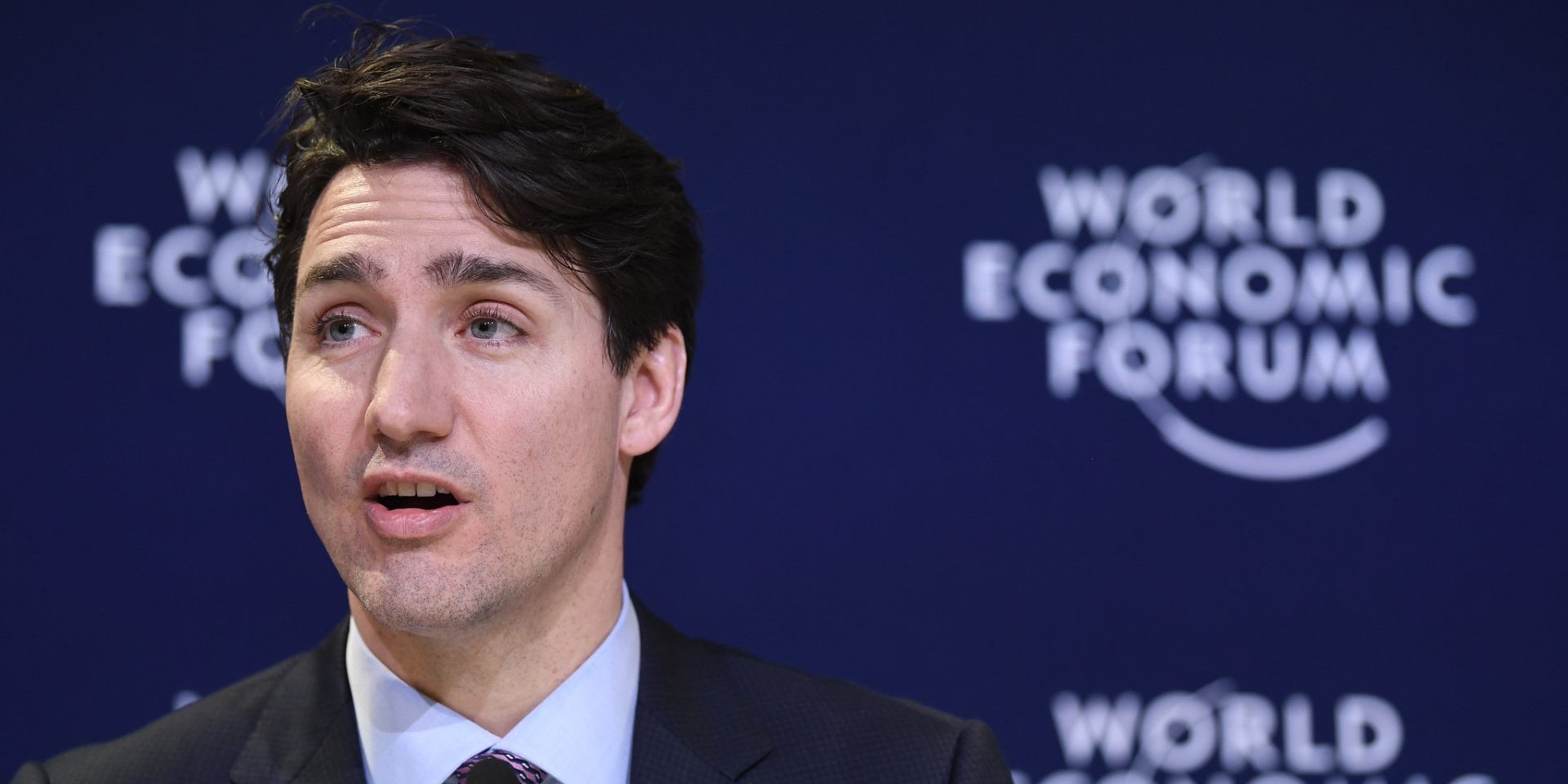Prime Minister Justin Trudeau at the  2018 of the World Economic Forum in Davos.Canada could lead by naming a Chief National Risk Officer who would take a whole-of-government perspective and a whole-of-society view to identifying risks and possible mitigation strategies, write Kevin Lynch and Paul Deegan. WEF photo