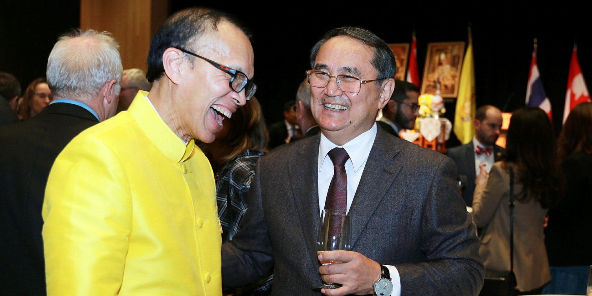 Thailand Ambassador Kallayana Vipattipumiprates and Kazakhstan Ambassador Akylbek Kamaldinov. Sam Garcia