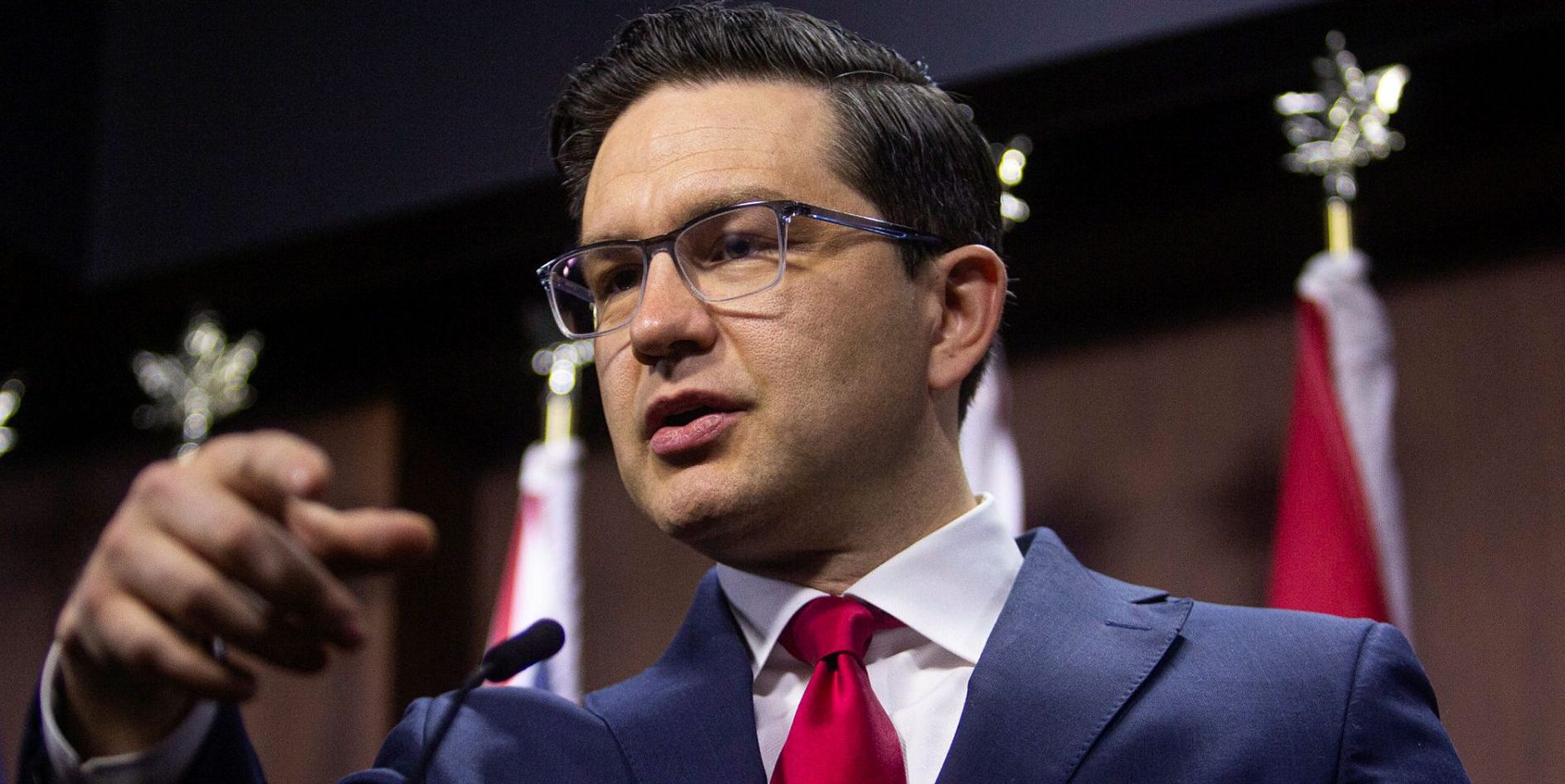 Conservative Party leader Pierre Poilievre holds a press conference in West Block on March 6, 2023, about the government’s Medical assistance in dying legislation.. Andrew Meade