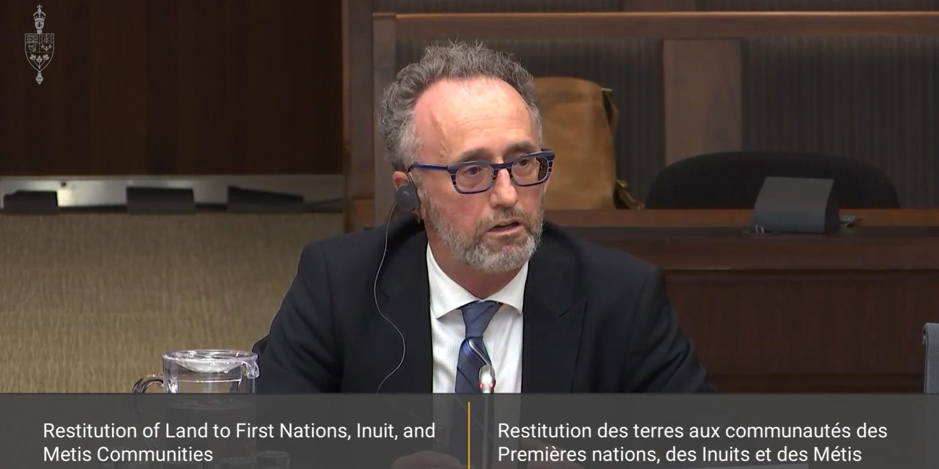 Bruce McIvor from the law firm First Peoples Law addresses the House Indigenous and Northern Affairs Committee on May 10, 2023. Screenshot courtesy of ParlVu