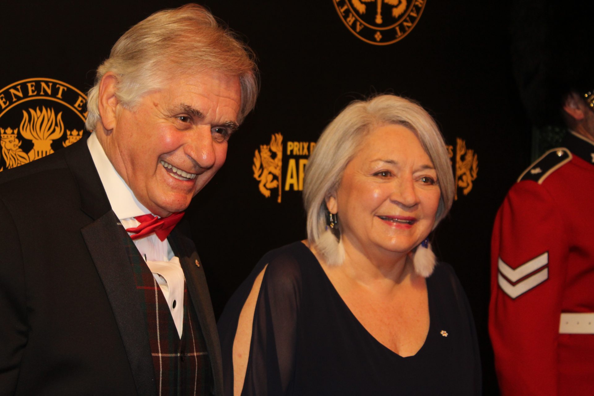 Her Excellency the Right Honourable Governor General Mary Simon, right, and her husband, His Excellency Whit Fraser at the 2023 Governor General's Performing Arts Awards on May 27, at the National Arts Centre.