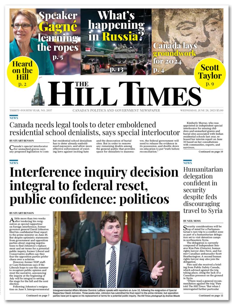 Issue The Hill Times