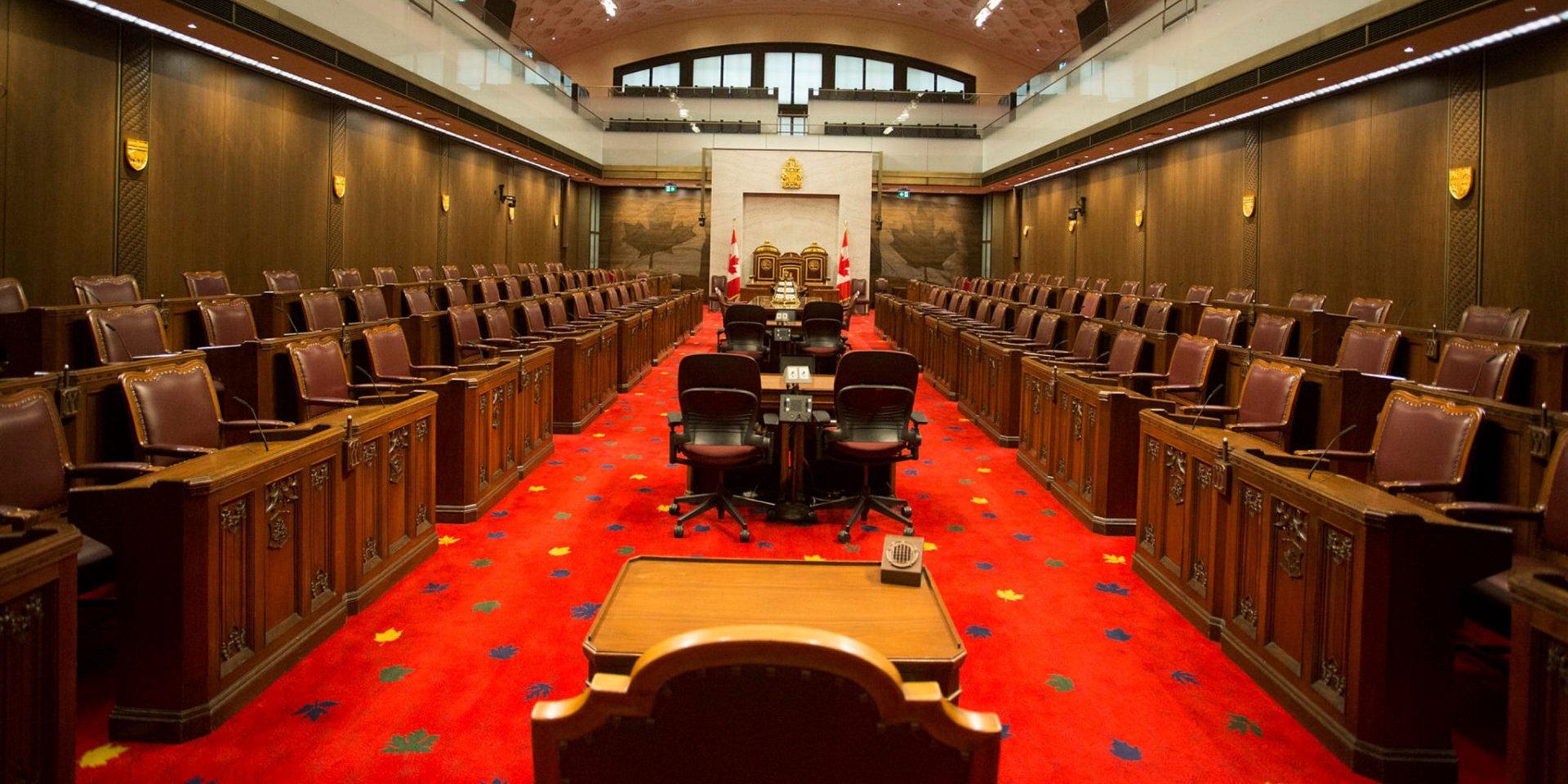 Senate Chamber in Senate of Canada Building on Apr. 24, 2019. Andrew Meade