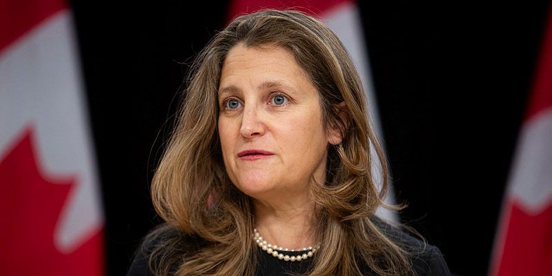 Past Foreign Affairs minister Chrystia Freeland back a more values-based foreign policy. The Hill Times photograph by Andrew Meade