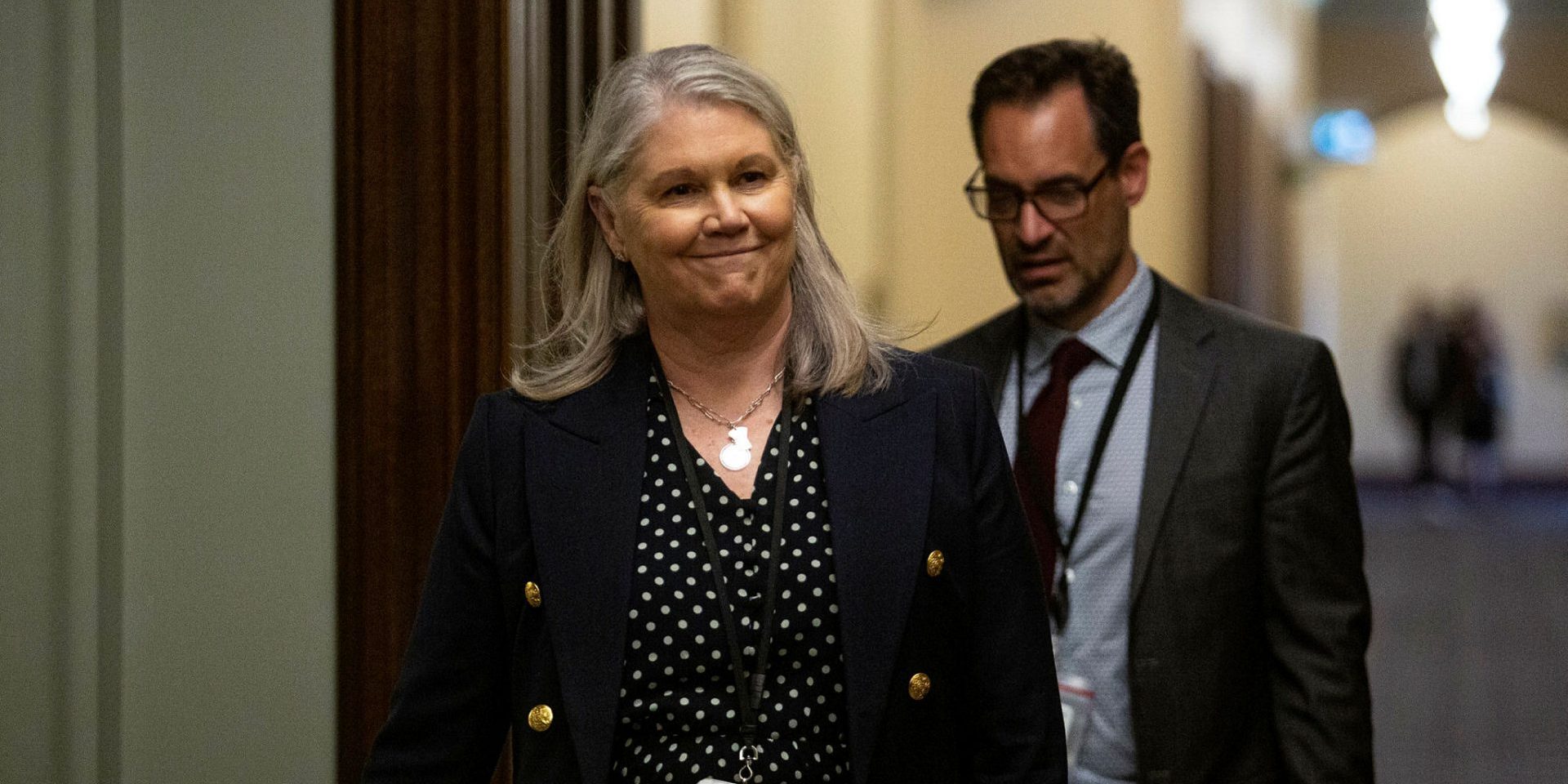 Jody Thomas, national security and intelligence adviser to the prime minister, arrives for the Liberal cabinet meeting in West Block on June 20, 2023.