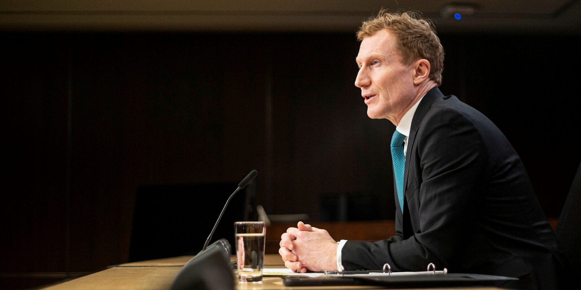 Minister of Immigration, Refugees and Citizenship Marc Miller holds a press conference in the National Press Theatre on  Feb. 29, 2024, about changes to the Mexican visa program.