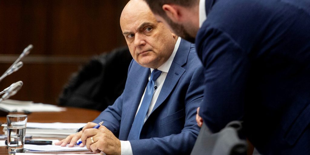 Conservative MP Larry Brock attends the House of Commons Standing Committee on Public Accounts meets on Jan. 25, 2024, as it continues its study on the ArriveCan app.