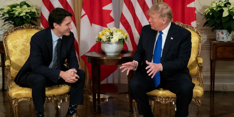 Justin Trudeau and Donald Trump