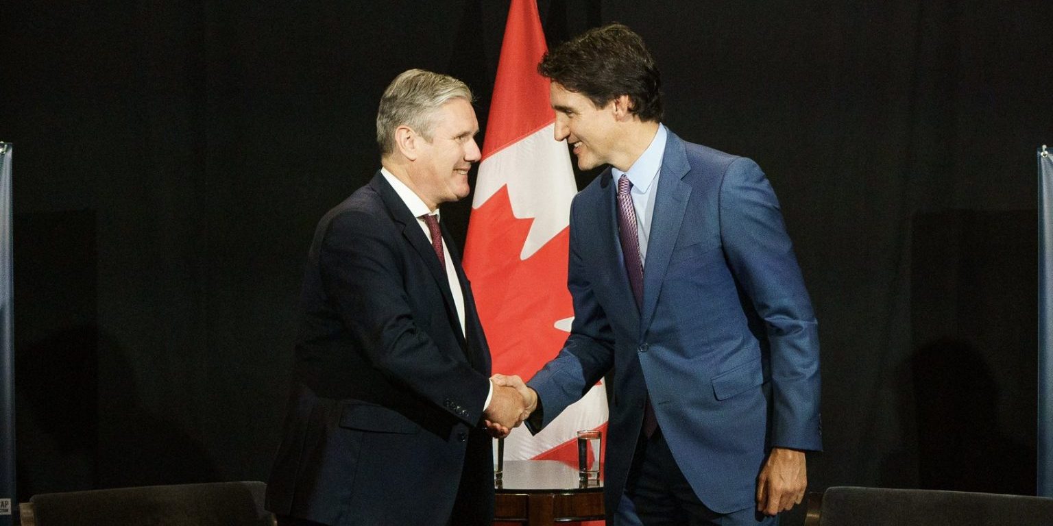 Justin Trudeau and Keir Starmer