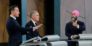 Carney plays defence as leaders hit debate stage for English rerun