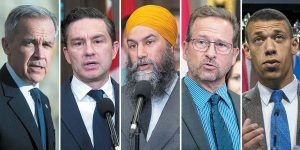 ‘We’re behind’: some senior Conservatives call out central campaign for failing to focus more on Trump’s tariffs