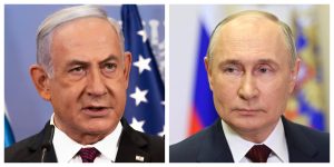 Israeli Prime Minister Benjamin Netanyahu, left, and Russian President Vladimir Putin.