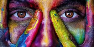 Painted woman
