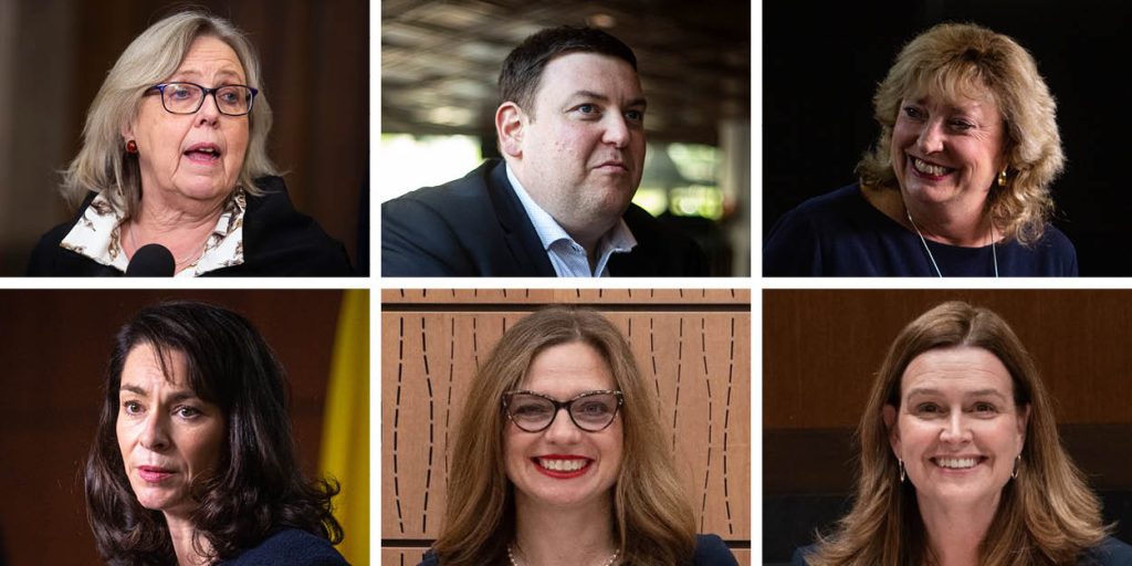 Elizabeth May, Andrew Lawton, Marilyn Gladu, Heather McPherson, Jessica Fancy-Landry, and Jennifer McKelvie.