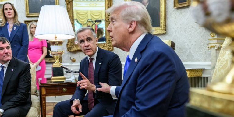 Mark Carney and Donald Trump