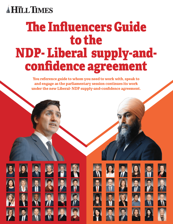 Influencers Guide to the NDP-Liberal supply-and-confidence agreement