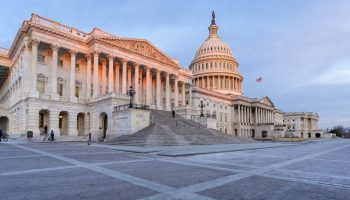 East Front of the U.S. Capitol at Sunrise
View of the south, House wing of the building.