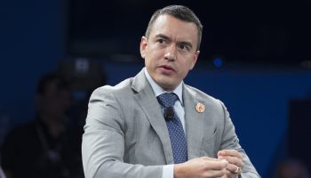 Ecuadorian President Daniel Noboa. Photograph courtesy of World Economic Forum/Pascal Bitz