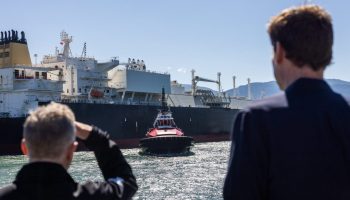 Premier David Eby joined Minister Adrian Dix for a tour at LNG Canada, in Kitimat B.C., on July 29, 2025. Photograph courtesy of the Province of B.C./Flickr