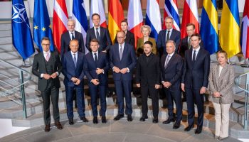 NATO and European leaders participate in a meeting on Ukraine in Berlin, Germany, on Dec. 15, 2025. Photograph courtesy of NATO/Flickr