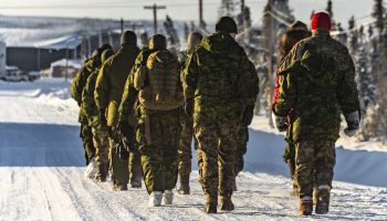 Members of 1st Canadian Ranger Patrol Group walk along a roadway during Operation NANOOK-NUNALIVUT in Inuvik, Northwest Territories, on 14 February, 2026.

 

Photo: Master Corporal Antoine Brochu, Imagery Technician, Canadian Armed Forces Combat Camera.