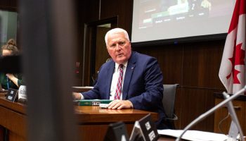 Committee chair John Brassard attends the Standing Committee on Access to Information, Privacy and Ethics meeting on Jan. 31, 2023, for the committee to vote today on whether to study a conflict of interest violation by International Trade Minister Mary Ng. The Hill Times photograph by Andrew Meade