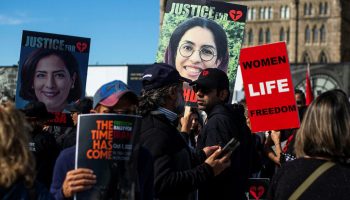 Iran protest. The Hill Times photograph by Andrew Meade