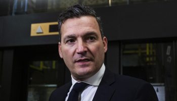 Minister of Artificial Intelligence and Digital Innovation and Minister responsible for the Federal Economic Development Agency for Southern Ontario Evan Solomon speaks with reporters before the Liberal cabinet meeting in West Block  on June 10, 2025.