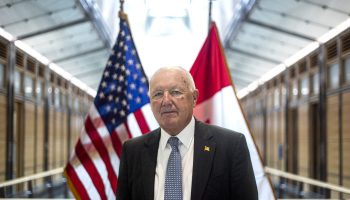 US ambassador to Canada Pete Hoekstra sits for an interview with the Hill Times at the US Embassy in Ottawa  on May 22, 2025. The Hill Times photograph by Andrew Meade