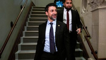 Minister of International Trade Maninder Sidhu arrives for the Liberal cabinet meeting in West Block on Sept. 25, 2025. The Hill Times photograph by Andrew Meade