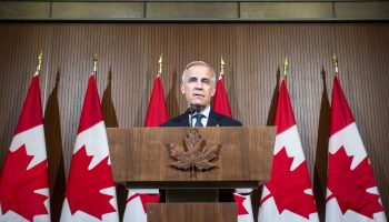 Prime Minister Mark Carney holds a press conference in West Block on May 21, 2025. The Hill Times photograph by Andrew Meade