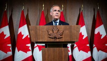 Prime Minister Mark Carney holds a press conference in West Block on May 21, 2025. The Hill Times photograph by Andrew Meade