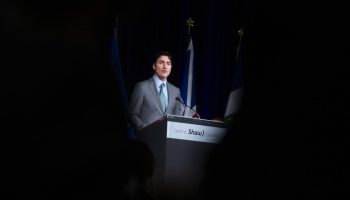 Prime Minister Justin Trudeau speaks at the National Prayer Breakfast in Ottawa on  May 7, 2024.