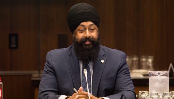 MP Jasraj Hallan Singh chairs a House of Commons Standing Committee on Finance in Ottawa on Aug. 11, 2023, called by the four Conservative members on the committee to study “the pressing affordability challenges facing Canadians and Canadian businesses.” Staffers outnumbered Members of Parliament attending the meeting in person with the majority of members are in their constituencies for the summer. Andrew Meade