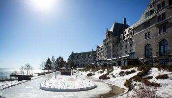 Fairmont Le Manoir Richelieu, site of then 2025 G7 foreign ministers’ meeting, in La Malbaie, Que., is pictured on March 12, 2025. The Hill Times photograph by Andrew Meade