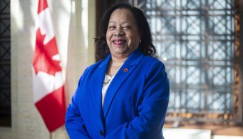 Senator Marie-Françoise Mégie sits for an interview with the Hill Times on  Sept. 24, 2025. The Hill Times photograph by Andrew Meade
