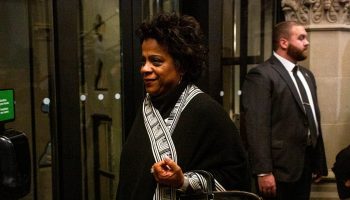 Minister of Health Marjorie Michel arrives before the Liberal cabinet meeting in West Block on  Nov. 25, 2025.