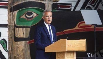 Prime Minister Mark Carney gives opening remarks at the Prime Minister’s First Nations summit on Bill C-5 in Gatineau, Que. on July 17, 2025. The Hill Times photograph by Andrew Meade