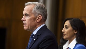 Prime Minister Mark Carney holds a press conference in the National Press Theatre on July 30, 2025. The Hill Times photograph by Andrew Meade