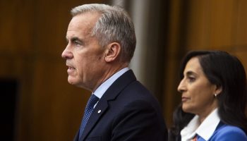 Prime Minister Mark Carney holds a press conference in the National Press Theatre on July 30, 2025. The Hill Times photograph by Andrew Meade