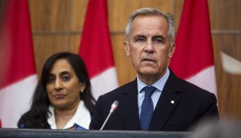 Prime Minister Mark Carney holds a press conference in the National Press Theatre on July 30, 2025. The Hill Times photograph by Andrew Meade