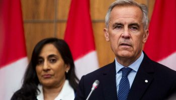 Prime Minister Mark Carney holds a press conference in the National Press Theatre on July 30, 2025. The Hill Times photograph by Andrew Meade