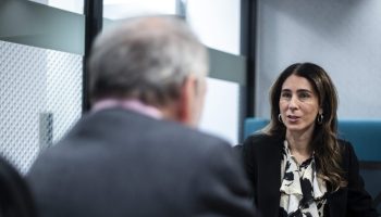 CRTC Chairperson and CEO Vicky Eatrides poses for a portrait at the Canadian Radio-television and Telecommunications Commission office in Gatineau on Oct. 17, 2024. The Hill Times photograph by Andrew Meade