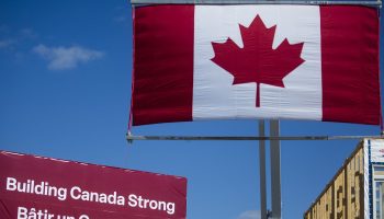 Prime Minister Mark Carney makes an announcement at a modular home construction site in Napean, Ont. on Sept. 14,  2025, about Build Canada Homes and the government plans to expand and innovate home building. The Hill Times photograph by Andrew Meade