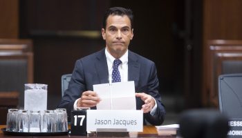 Jason Jacques, Interim Parliamentary Budget Officer appears before the Standing Committee on Government Operations and Estimates meetingin West Block on  Sept. 16, 2025. Hill Times photograph by Andrew Meade