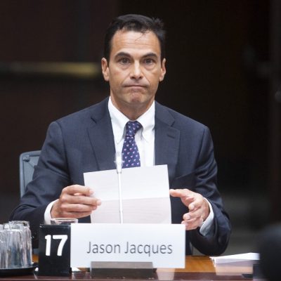 Jason Jacques, Interim Parliamentary Budget Officer appears before the Standing Committee on Government Operations and Estimates meetingin West Block on  Sept. 16, 2025. Hill Times photograph by Andrew Meade