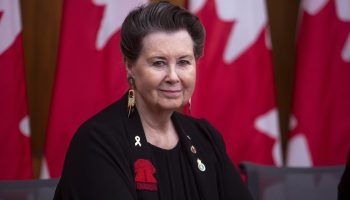 Senator Marilou McPhedran holds a press conference in the National Press Theatre on  Sept. 17, 2025. Hill Times photograph by Andrew Meade