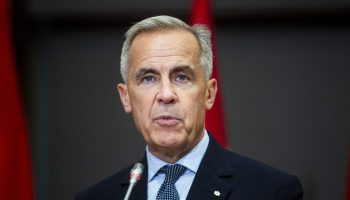 Prime Minister Mark Carney speaks at a signing ceremony in West Block on  Sept. 24, 2025, to sign a comprehensive economic partnership agreement and defence cooperation agreement between Indonesia and Canada. The Hill Times photograph by Andrew Meade