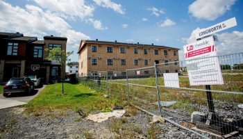Housing construction in a Claridge Homes development at Findlay Creek in Ottawa is pictured on Aug. 22, 2023. Andrew Meade